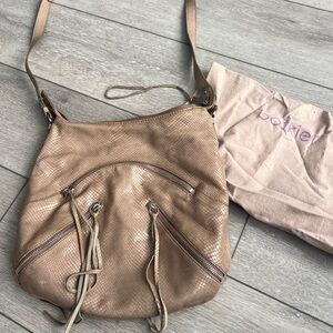 Botkier Beige leather Textured adjustable Shoulder Bag with dust bag